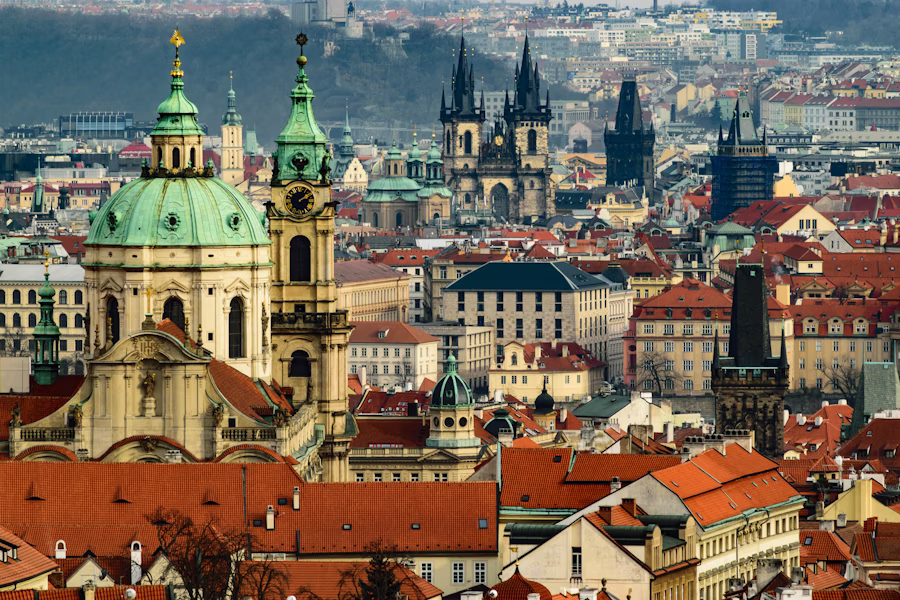 Prague Czech Republic Old Town Square — online TEFL course Eastern Europe teaching